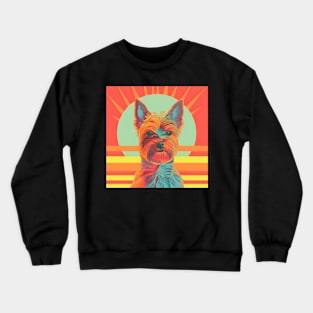 Australian Shepherd in 70's Crewneck Sweatshirt